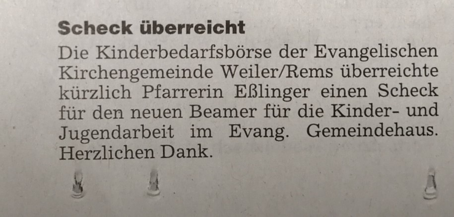 Zeitungsartikel